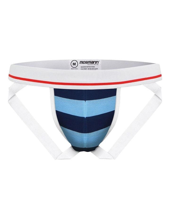 Mosmann Bamboo Jockstrap in Multi EYRE Blue L