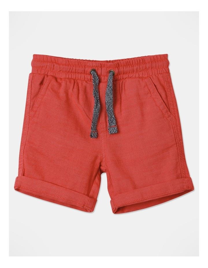Jack & Milly Mack Textured Woven Short In Red 1