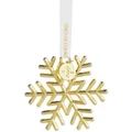 Waterford Christmas Golden Ornaments Snowflake in Gold 7cm