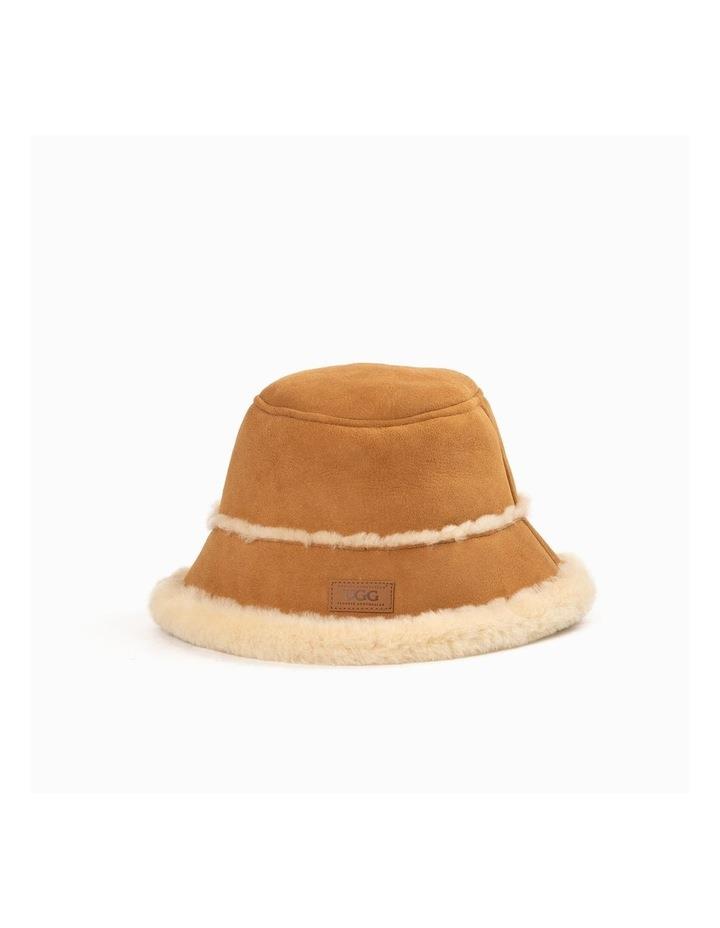 Ozwear Ugg Ugg Sheepskin Bucket Hat in Chestnut Chestnut M L