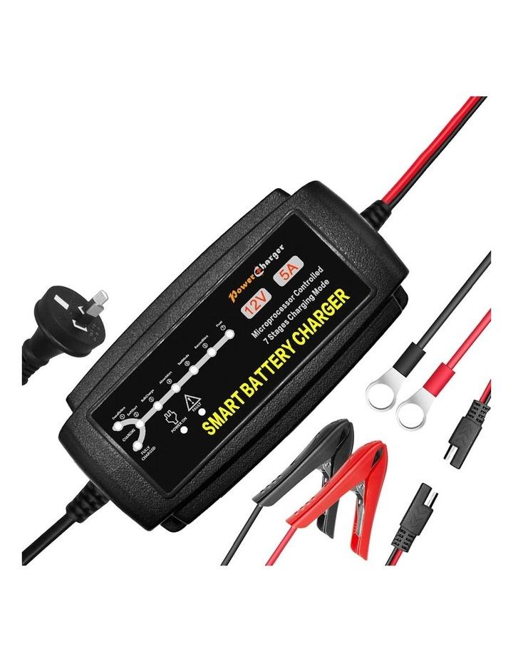 Manan Trickle Smart Repair Lead-acid AGM Battery Charger 12V 5A Black