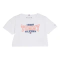 Tommy Hilfiger Girls 8-16 1985 Collection Varsity Logo T-Shirt in White 16