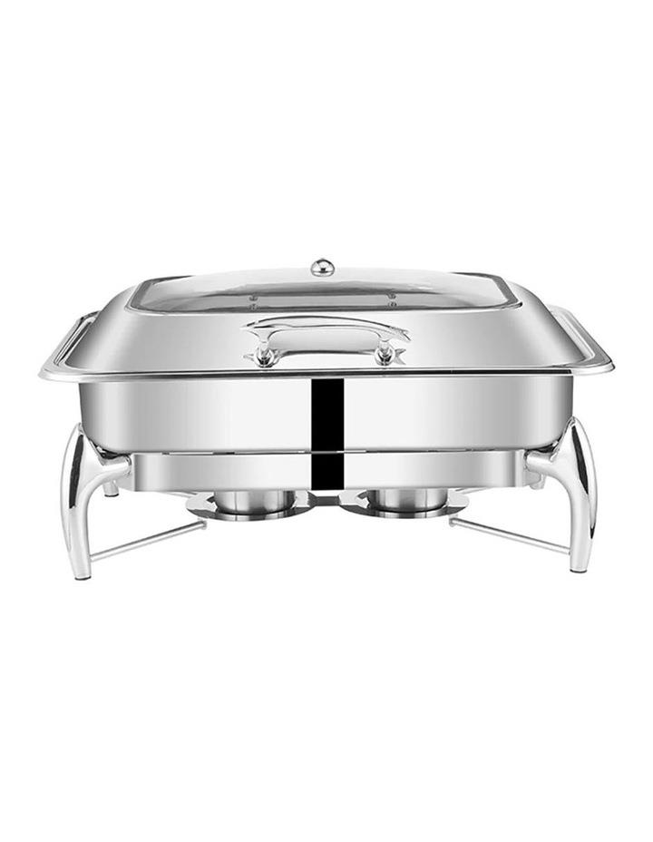 SOGA Stainless Steel Rectangular Chafing Dish Tray in Silver