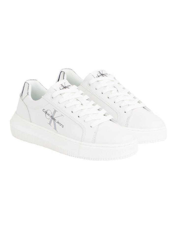 Calvin Klein Leather Trainers Shoes in White 37