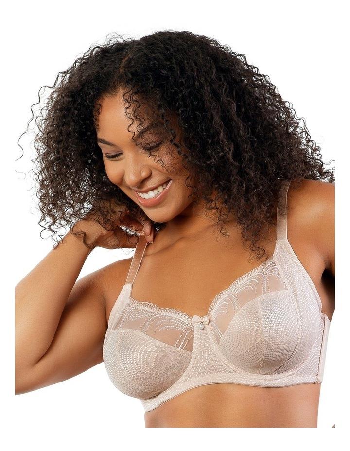 Parfait Pearl Wired Unlined Full Bust Bra With Embroidery in Beige Natural 10D