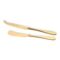Stanley Rogers Albany Cheese Knives 2 Piece Set in Gold