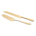 Stanley Rogers Albany Cake Knife & Server 2 Piece Set in Gold
