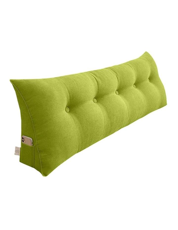 SOGA Triangular Wedge Bed Pillow Headboard Backrest Bedside Tatami Cushion Home Dcor 180cm Green
