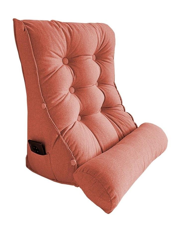 SOGA Triangular Wedge Lumbar Pillow 45cm in Peach Pink