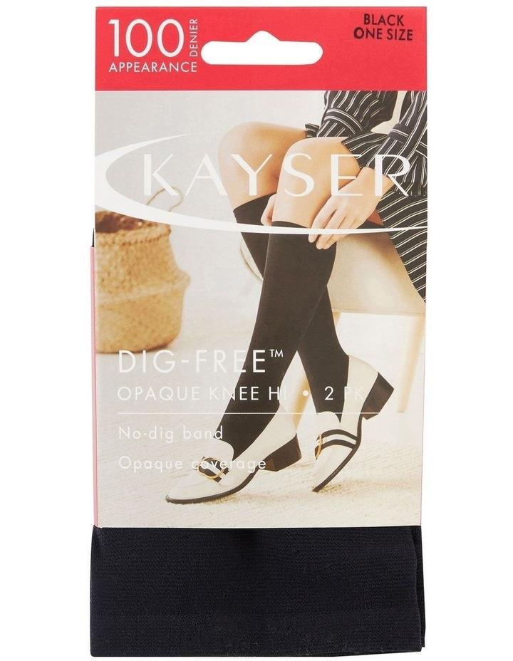 Kayser Dig Free 100D Knee Hi 2 Pack in Black One Size