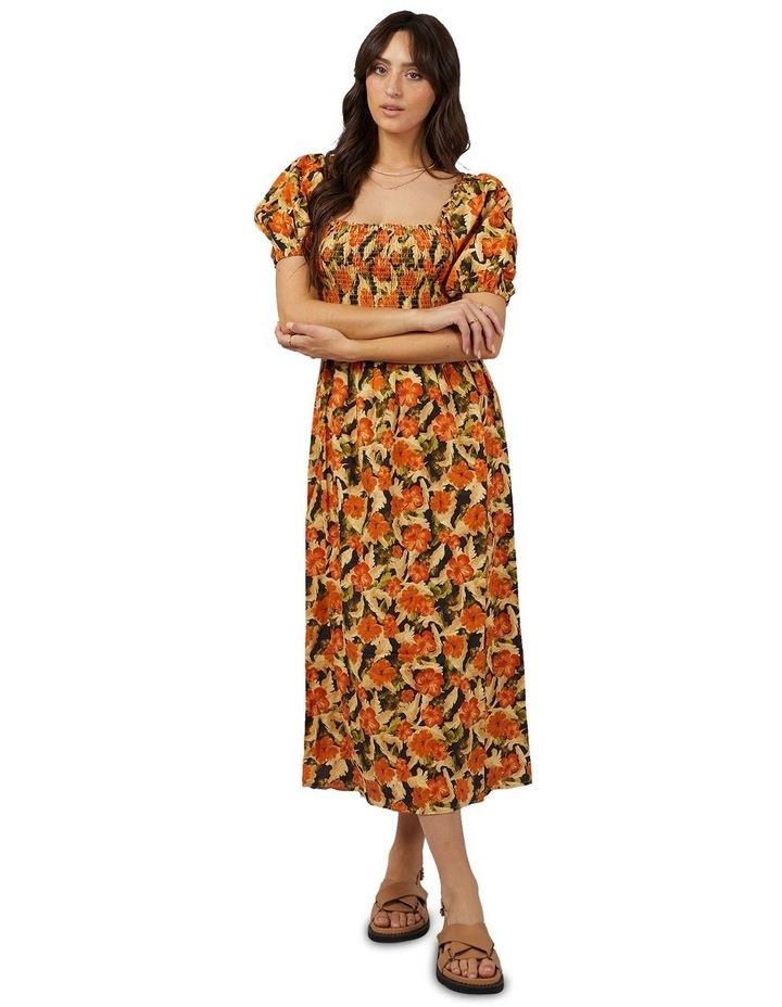All About Eve Margot Floral Shirred Dress in Print Assorted 8