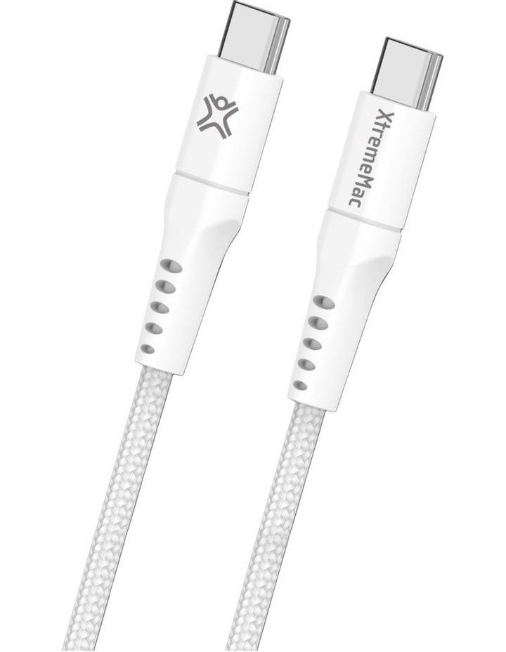 Xtrememac Premium USB-C to USB-C Nylon Braided Cable 60W 2.5m in White