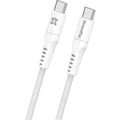 Xtrememac Premium USB-C to USB-C Nylon Braided Cable 60W 2.5m in White