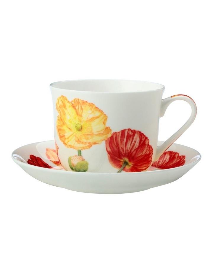 Maxwell & Williams Katherine Castle Floriade Breakfast Cup & Saucer 480ML Poppy Gift Boxed