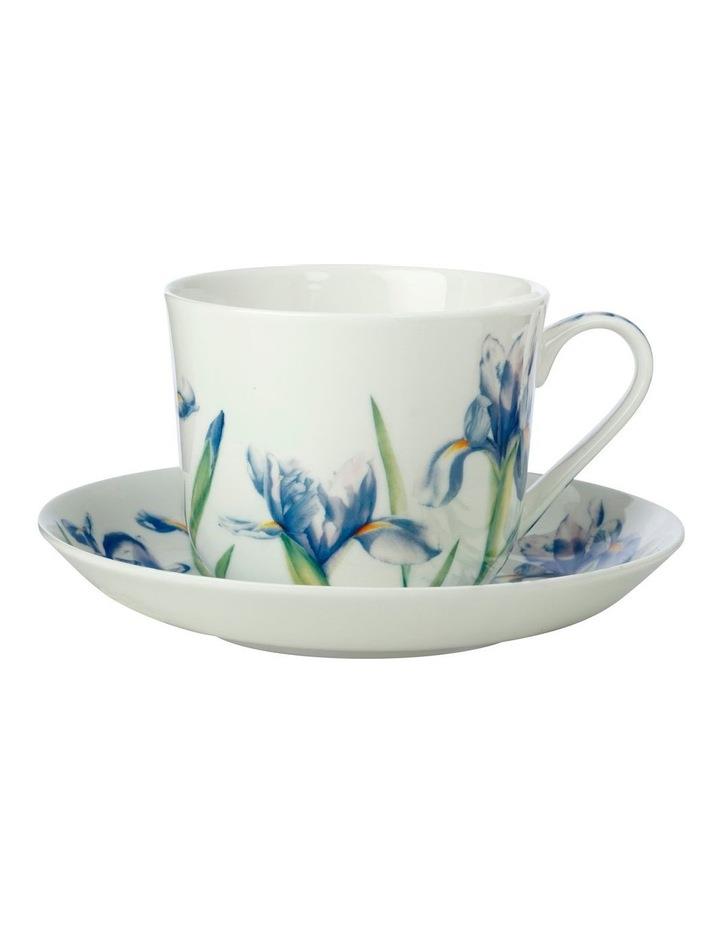 Maxwell & Williams Katherine Castle Floriade Breakfast Cup & Saucer 480ML Iris Gift Boxed