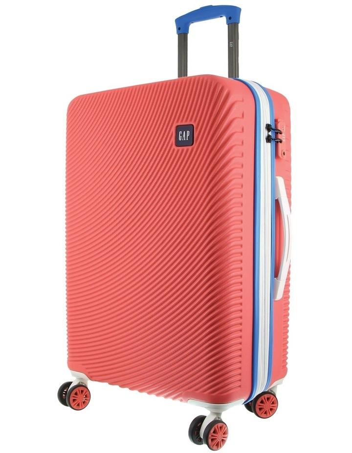 GAP Stripe Large 76cm Hard-shell Suitcase in Coral