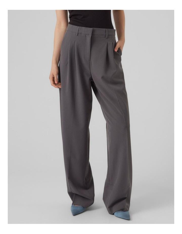 Vero Moda Troian Wide Suit Pant in Grey XS