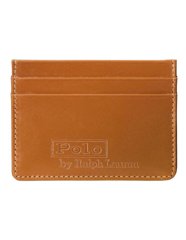 Polo Ralph Lauren Saddle Leather Card Case in Brown One Size