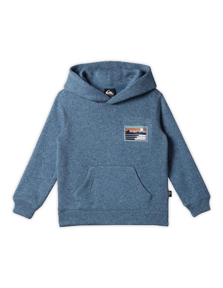 Quiksilver Keller Land and Sea Pullover Hoodie in Cadet Gray Heather Grey Marle 2