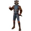 MARVEL Rocket Raccoon Deluxe Dress Up Costume in Two Tone One Size