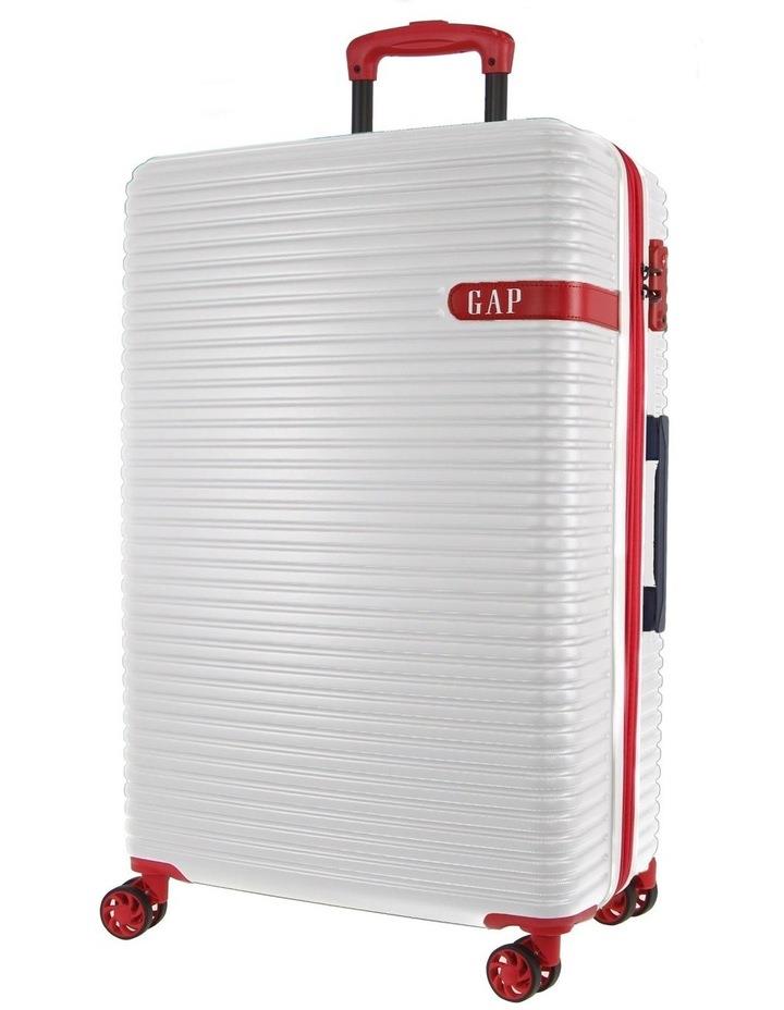 Gap Varsity Large 76cm Hard-Shell Suitcase in White