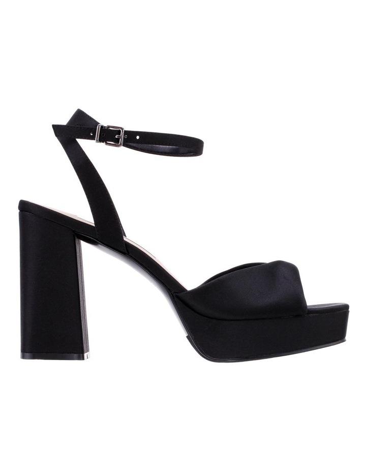 NINA Stacie Sandals in Black Satin Black 6