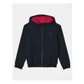 Bauhaus Athletic Jacket With Hood in Navy 12