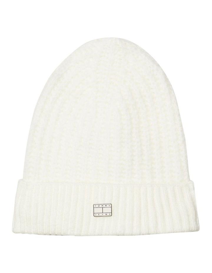 Tommy Hilfiger Cosy Knit Beanie in Ivory One Size