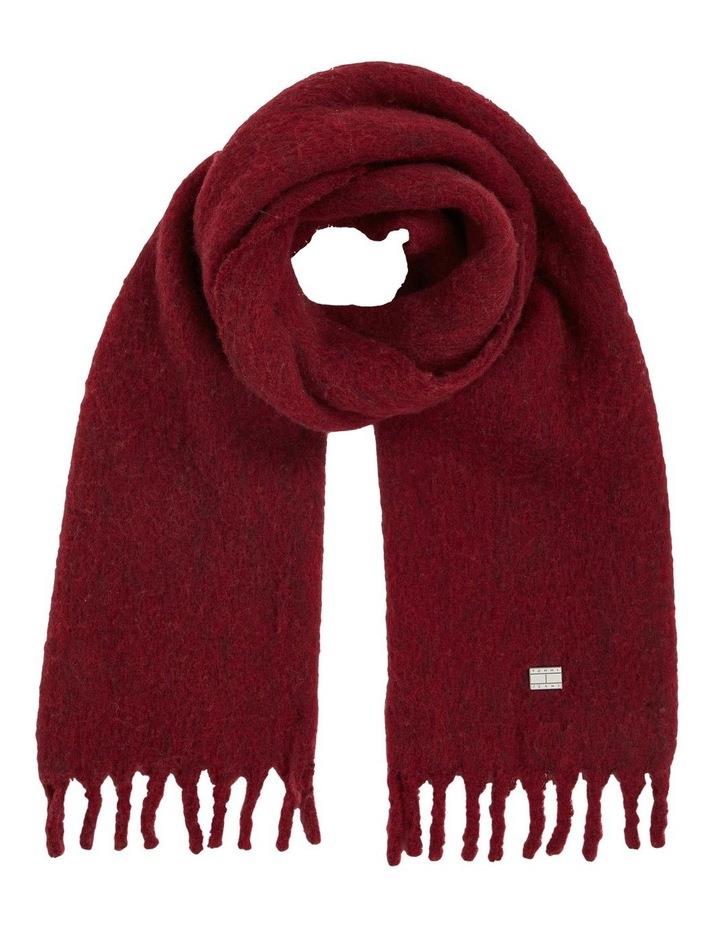 Tommy Hilfiger Cosy Knit Winter Scarf in Deep Rouge