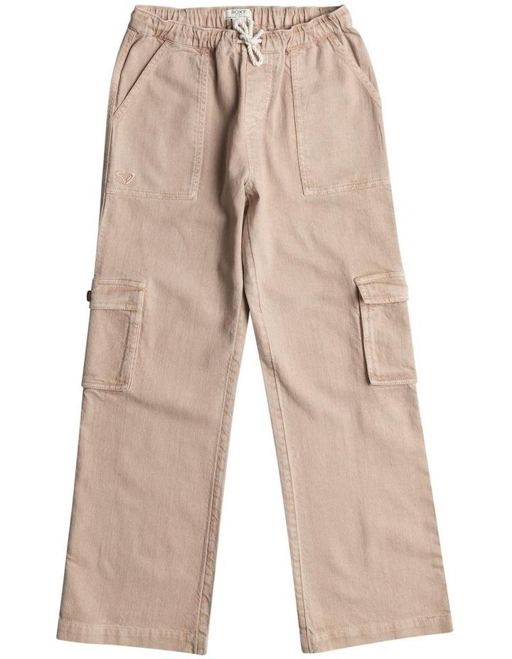 Roxy Precious Cargo Trousers in Warm Taupe Brown 4