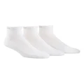 Calvin Klein Cotton Bamboo Athletic Quarter Socks 3-Pack in White Regular