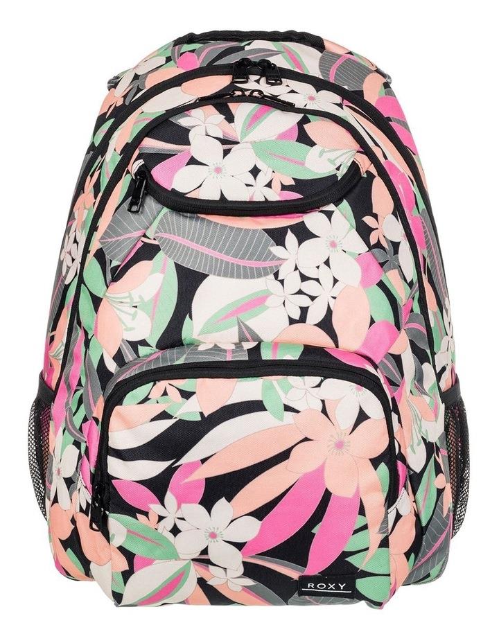 Roxy Shadow Swell Printed 24L Medium Backpack in Anthracite Palm Song Black OSFA