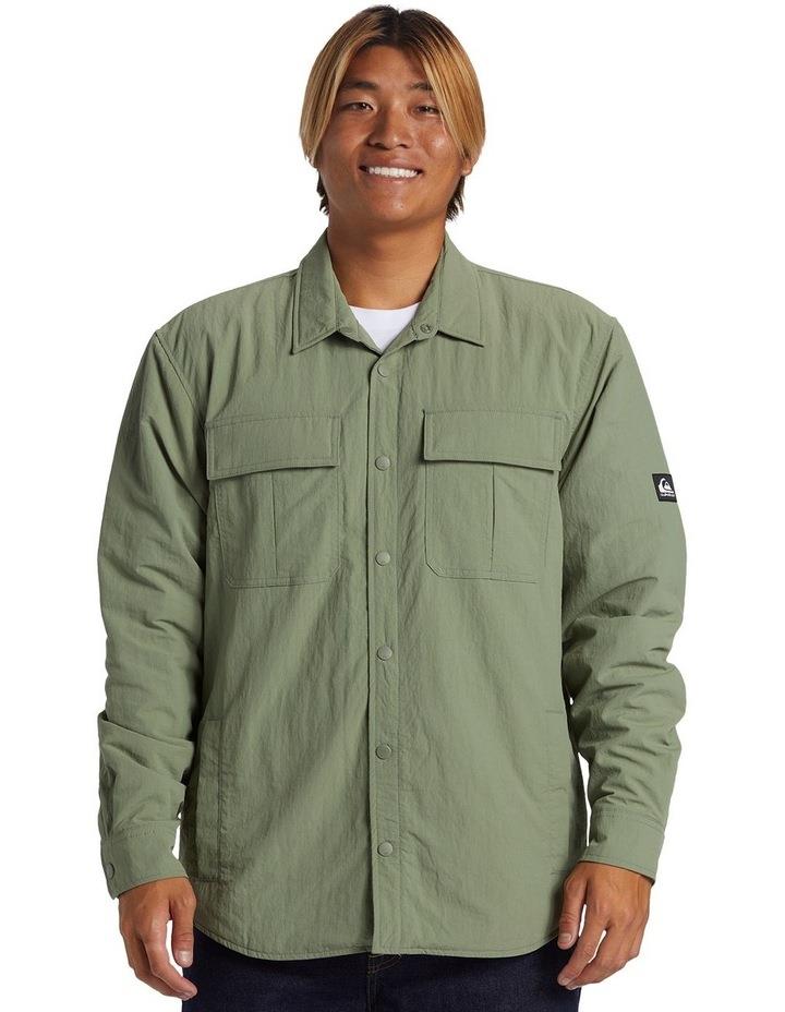 Quiksilver Cold Snap Insulated Shacket in Sea Spray Khaki XXL