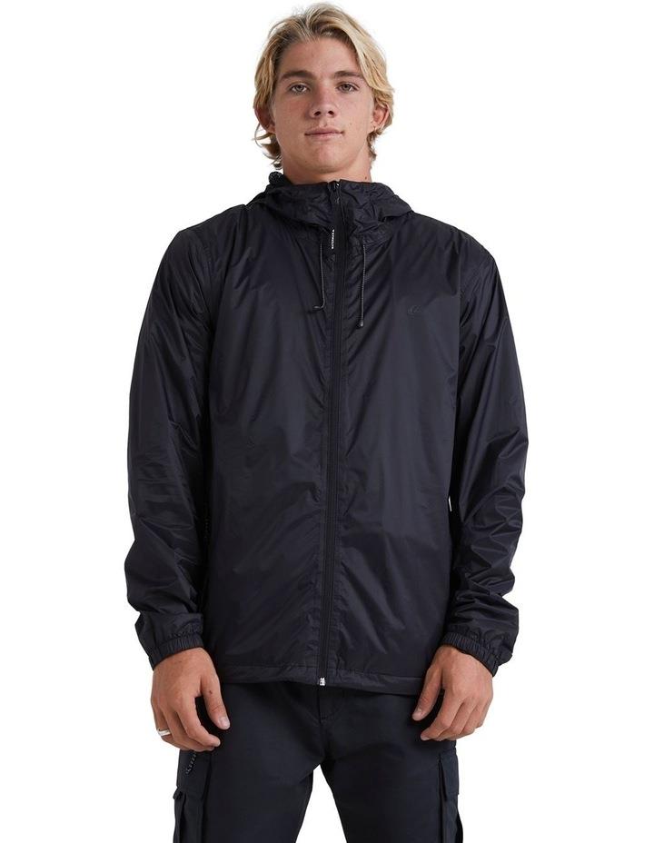 Quiksilver Water Wind Hooded Windbreaker Jacket in Black XL