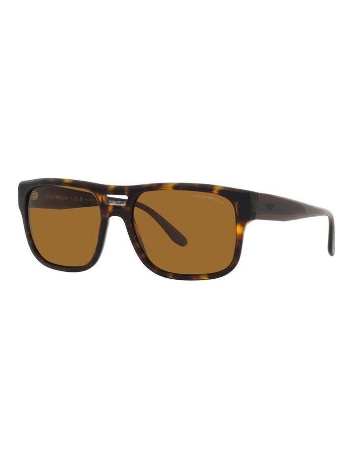 Emporio Armani Polarized EA4197 Sunglasses in Tortoise Brown One Size