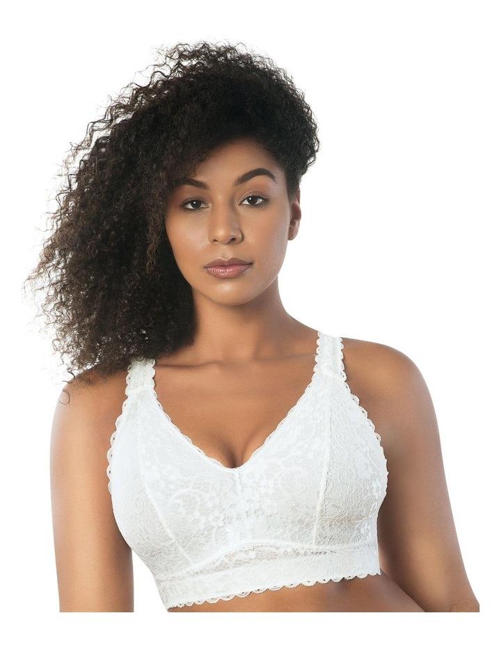 Parfait Adriana Wirefree Full Bust Lace Bralette in Pearl White 8DD