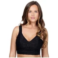 Parfait Adriana Wirefree Full Bust Lace Bralette in Black 8D
