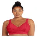 Parfait Adriana Wirefree Full Bust Lace Bralette in Racing Red 10D