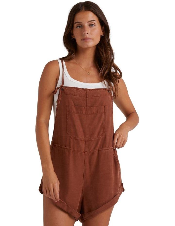 Billabong Wild Pursuit Playsuit in Toasted Coconut Brown 6