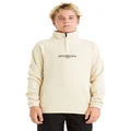 Billabong King Prawn Pullover Sweatshirt in Taupe Cream Grey 10