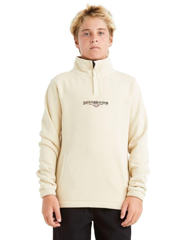 Billabong King Prawn Pullover Sweatshirt in Taupe Cream Grey 14