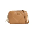 Calvin Klein Quilted Crossbody Bag in Brown