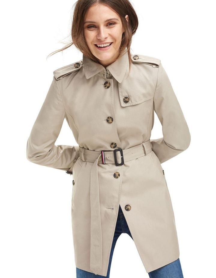 Tommy Hilfiger Heritage Trench Coat in Grey Taupe S
