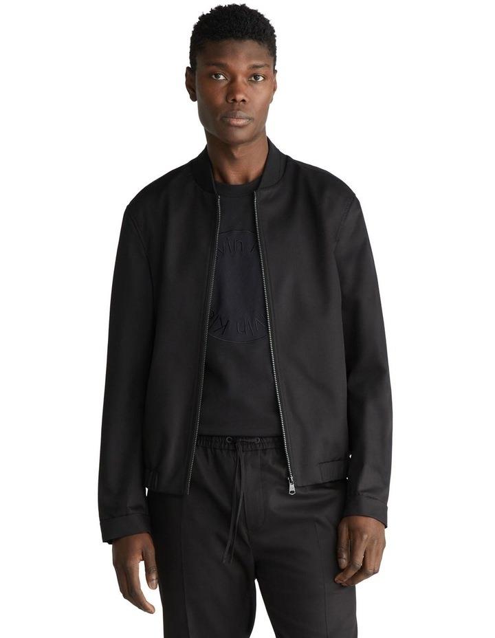 Calvin Klein Minimal Twill Bomber Jacket in Black M