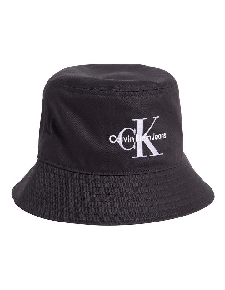 Calvin Klein Monogram Bucket Hat in Fashion Black One Size