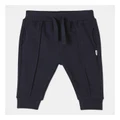 Sprout Knit Pin Tuck Jogger in Navy 00