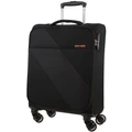 PIERRE CARDIN Vivant 55cm Cabin Soft-Shell Suitcase in Black