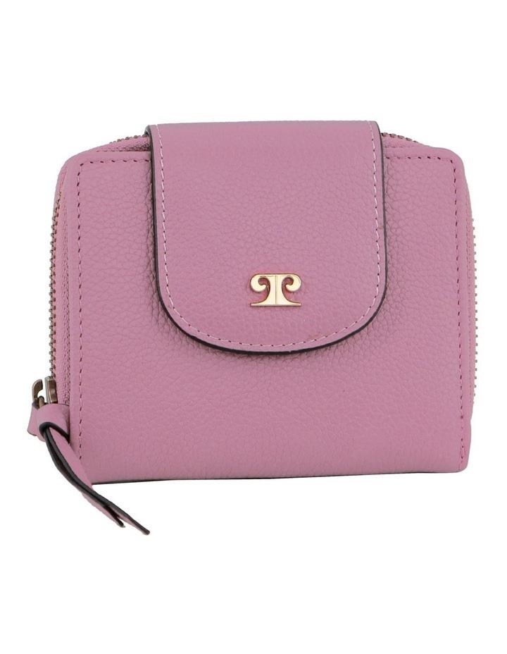 PIERRE CARDIN Leather Tab Bi-Fold Wallet in Pink