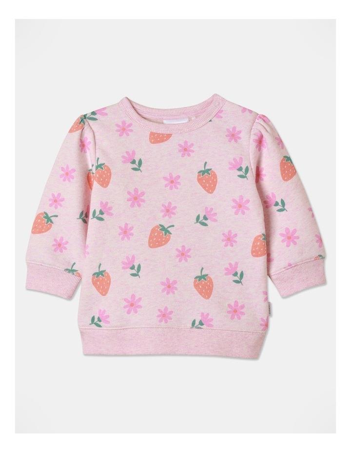 Sprout Essential Strawberry Sweat Top in Dusty Pink 000