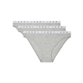 Tommy Hilfiger Cotton Bikini 3 Pack in Grey S